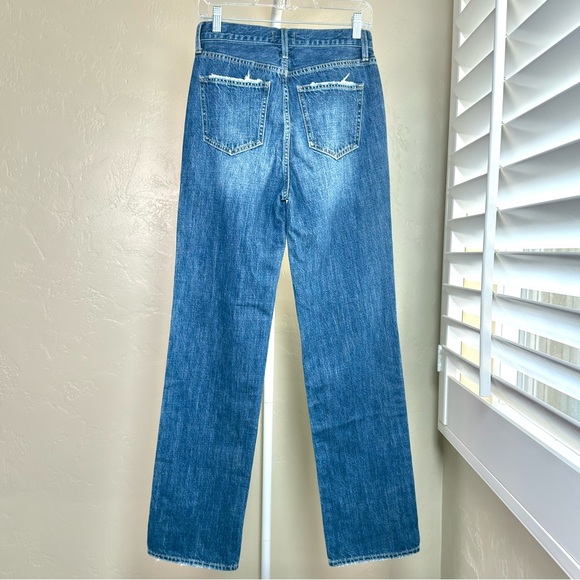 Pistola High Rise Straight Leg Jeans Denim Button Fly Size 26 - Picture 2 of 10